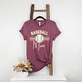 BASEBALL MOM Fun RETRO LOOK Premium Women's Heather T-Shirt Heather Maroon BASEBALL MOM Fun RETRO LOOK Premium Women's Heather T-Shirt Heather Maroon