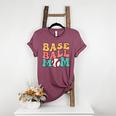Baseball Mom Groovy Baseball Mom Women's Heather T-Shirt Heather Maroon Baseball Mom Groovy Baseball Mom Women's Heather T-Shirt Heather Maroon