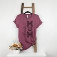 Baseball Mom Leopard Women's Heather T-Shirt Heather Maroon