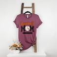 Baseball Mom Orange Varsity Baseball Mama Cute Mother's Day Women's Heather T-Shirt Heather Maroon