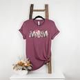 Baseball Mom With Pink Bow Women's Heather T-Shirt Heather Maroon Baseball Mom With Pink Bow Women's Heather T-Shirt Heather Maroon