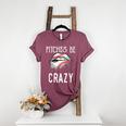 Baseball Mom Pitches Be Crazy Lips Premium Women's Heather T-Shirt Heather Maroon