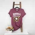 Baseball Mom Baseball Player Women's Heather T-Shirt Heather Maroon Baseball Mom Baseball Player Women's Heather T-Shirt Heather Maroon