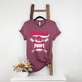 Baseball Mom Raglan Baseball Tee Women's Heather T-Shirt Heather Maroon
