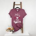 Baseball Mom Sayings Just A Mom That Loves Baseball Women's Heather T-Shirt Heather Maroon Baseball Mom Sayings Just A Mom That Loves Baseball Women's Heather T-Shirt Heather Maroon