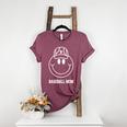 Baseball Mom Smile Face Shirt Varsity Cute Happy Face Women Premium Women's Heather T-Shirt Heather Maroon Baseball Mom Smile Face Shirt Varsity Cute Happy Face Women Premium Women's Heather T-Shirt Heather Maroon