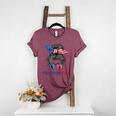 Baseball Mom USA American Flag 4th Of July Women's Heather T-Shirt Heather Maroon Baseball Mom USA American Flag 4th Of July Women's Heather T-Shirt Heather Maroon