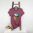 Baseball Mom USA American Baseball Graphic Women's Heather T-Shirt Heather Maroon Baseball Mom USA American Baseball Graphic Women's Heather T-Shirt Heather Maroon