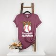 Baseball MomMom Baseball Player Leopard Mom Mom Women's Heather T-Shirt Heather Maroon Baseball MomMom Baseball Player Leopard Mom Mom Women's Heather T-Shirt Heather Maroon