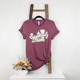 Baseball Mom's Favorite Game Day Women's Heather T-Shirt Heather Maroon