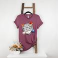 My Boy Might Not Always Swing But I Do Baseball Mom Mama Son Women's Heather T-Shirt Heather Maroon