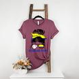 Colombia Baseball Mom Messy Bun Women's Heather T-Shirt Heather Maroon