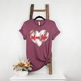 Cute Baseball Mom Heart Mother's Day Sport Mama Mom Life Women's Heather T-Shirt Heather Maroon Cute Baseball Mom Heart Mother's Day Sport Mama Mom Life Women's Heather T-Shirt Heather Maroon