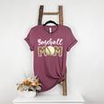 Cute Baseball Mom Leopard Print Mom For Mother's Day Women's Heather T-Shirt Heather Maroon Cute Baseball Mom Leopard Print Mom For Mother's Day Women's Heather T-Shirt Heather Maroon