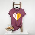 Cute Love Baseball Fast Pitch Softball Heart Baseball Mom Women's Heather T-Shirt Heather Maroon Cute Love Baseball Fast Pitch Softball Heart Baseball Mom Women's Heather T-Shirt Heather Maroon