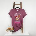 Dabbing Easter Baseball Mom Mother's Day Bunny Sunday Egg Women's Heather T-Shirt Heather Maroon