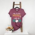 My Favorite Baseball Player Calls Me Mom Baseball Mom Premium Women's Heather T-Shirt Heather Maroon My Favorite Baseball Player Calls Me Mom Baseball Mom Premium Women's Heather T-Shirt Heather Maroon