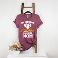 My Favorite Catcher Calls Me Mom Catcher Baseball Mom Heart Women's Heather T-Shirt Heather Maroon