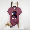 Filipina Baseball Mom Philippines Flag Baseball Girl Women's Heather T-Shirt Heather Maroon Filipina Baseball Mom Philippines Flag Baseball Girl Women's Heather T-Shirt Heather Maroon
