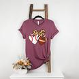 Football Baseball Heart Football Baseball Mom Women's Heather T-Shirt Heather Maroon