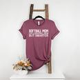 FUNNY Softball Mom Like A Baseball Mom But Smarter Women's Heather T-Shirt Heather Maroon FUNNY Softball Mom Like A Baseball Mom But Smarter Women's Heather T-Shirt Heather Maroon