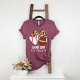 Game Day Vibes Football Baseball Mom Heart Women's Heather T-Shirt Heather Maroon