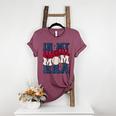 Groovy In My Baseball Mom Era Baseball Mama Mother's Day Women's Heather T-Shirt Heather Maroon Groovy In My Baseball Mom Era Baseball Mama Mother's Day Women's Heather T-Shirt Heather Maroon