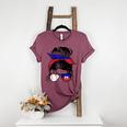 Haitian Baseball Mom Haiti Flag Baseball Girl Women's Heather T-Shirt Heather Maroon Haitian Baseball Mom Haiti Flag Baseball Girl Women's Heather T-Shirt Heather Maroon