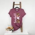 Happy Mother's Day Baseball Mom Leopard Softball Lover Women's Heather T-Shirt Heather Maroon Happy Mother's Day Baseball Mom Leopard Softball Lover Women's Heather T-Shirt Heather Maroon