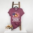 I'm a Baseball Mom Nothing Scares Me Baseball Women's Heather T-Shirt Heather Maroon