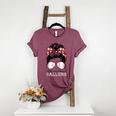 Kinda Busy Raising Ballers Messy Bun Funny Baseball Mom Women's Heather T-Shirt Heather Maroon Kinda Busy Raising Ballers Messy Bun Funny Baseball Mom Women's Heather T-Shirt Heather Maroon