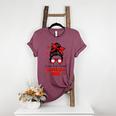 Loud And Proud Baseball Mom Messy Bun Leopard Mother Day Women's Heather T-Shirt Heather Maroon Loud And Proud Baseball Mom Messy Bun Leopard Mother Day Women's Heather T-Shirt Heather Maroon