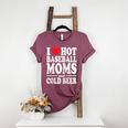 I Love Heart Hot Baseball Moms And Cold Beer Raglan Baseball Tee Women's Heather T-Shirt Heather Maroon I Love Heart Hot Baseball Moms And Cold Beer Raglan Baseball Tee Women's Heather T-Shirt Heather Maroon