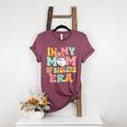 In My Mom Of Ballers Era Groovy Volleyball Baseball Mom Cute Women's Heather T-Shirt Heather Maroon In My Mom Of Ballers Era Groovy Volleyball Baseball Mom Cute Women's Heather T-Shirt Heather Maroon
