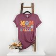 Mom Of The Birthday Baller Groovy Baseball Mom Women's Heather T-Shirt Heather Maroon Mom Of The Birthday Baller Groovy Baseball Mom Women's Heather T-Shirt Heather Maroon