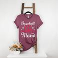 Mommy Baseball Mom Women's Heather T-Shirt Heather Maroon Mommy Baseball Mom Women's Heather T-Shirt Heather Maroon