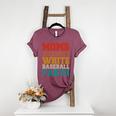 Moms Against Baseball Pants Baseball Mom Mother Women's Heather T-Shirt Heather Maroon