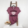 Pitches Be Crazy Baseball Moms Softball Players Hey Batter Women's Heather T-Shirt Heather Maroon Pitches Be Crazy Baseball Moms Softball Players Hey Batter Women's Heather T-Shirt Heather Maroon