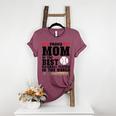 Proud Mom Of An Awesome Baseball Baseball Mom Women's Heather T-Shirt Heather Maroon Proud Mom Of An Awesome Baseball Baseball Mom Women's Heather T-Shirt Heather Maroon