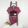 Proud Mom Of An Awesome Baseball Player Baseball Mom Women's Heather T-Shirt Heather Maroon