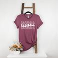 Retro Baseball Mama Groovy Baseball Mom Premium Women's Heather T-Shirt Heather Maroon Retro Baseball Mama Groovy Baseball Mom Premium Women's Heather T-Shirt Heather Maroon