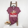 Retro Coffee Baseball Mama Mother's Day Baseball Mom Women's Heather T-Shirt Heather Maroon