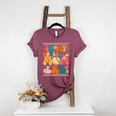 Retro Groovy In My Baseball Mom Era Happy Women Premium Women's Heather T-Shirt Heather Maroon Retro Groovy In My Baseball Mom Era Happy Women Premium Women's Heather T-Shirt Heather Maroon
