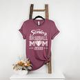 Senior Baseball Mom 2028 Class Of 2028 Graduation Women's Heather T-Shirt Heather Maroon Senior Baseball Mom 2028 Class Of 2028 Graduation Women's Heather T-Shirt Heather Maroon
