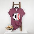 Soccer Baseball Player Soccer Baseball Mom Women's Heather T-Shirt Heather Maroon Soccer Baseball Player Soccer Baseball Mom Women's Heather T-Shirt Heather Maroon