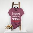 Somebody's Loudmouth Baseball Mom Mothers Day Baseball Women's Heather T-Shirt Heather Maroon Somebody's Loudmouth Baseball Mom Mothers Day Baseball Women's Heather T-Shirt Heather Maroon