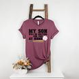 My Son Will Be Waiting For You At Home Baseball Mom Women's Heather T-Shirt Heather Maroon My Son Will Be Waiting For You At Home Baseball Mom Women's Heather T-Shirt Heather Maroon