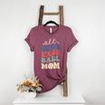 All Star Baseball Mom Women's Heather T-Shirt Heather Maroon All Star Baseball Mom Women's Heather T-Shirt Heather Maroon