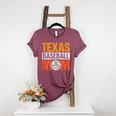 Texas Baseball Mom Design Baseball Player And Baseball Women's Heather T-Shirt Heather Maroon Texas Baseball Mom Design Baseball Player And Baseball Women's Heather T-Shirt Heather Maroon