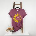 I Have Three Titles Baseball Mom Nurse And Caring Wife Mama Women's Heather T-Shirt Heather Maroon